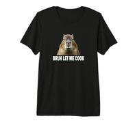 Meme Lover Gen Alpha Slang Bruh Let Me Cook Capybara Camiseta Premium