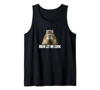 Meme Lover Gen Alpha Slang Bruh Let Me Cook Capybara Camiseta sin Mangas