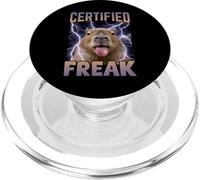 Meme Maldito Divertido de Capibara Certificado Freak PopSockets PopGrip para MagSafe