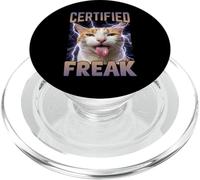 Meme Maldito Divertido de Gato Monstruo Certificado PopSockets PopGrip para MagSafe