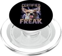 Meme Maldito Divertido Perro Chihuahua Freak Certificado PopSockets PopGrip para MagSafe