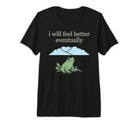 Meme Rana Lindo Rana Triste Rana Estética Animal Meme Camiseta Premium