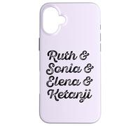 Meme RBG de Ruth y Sonia y Elana y Ketanji Brown Jackson SCOTUS Carcasa para iPhone 16 Plus