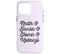 Meme RBG de Ruth y Sonia y Elana y Ketanji Brown Jackson SCOTUS Carcasa para iPhone 16 Pro MAX