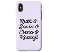 Meme RBG de Ruth y Sonia y Elana y Ketanji Brown Jackson SCOTUS Carcasa para iPhone X/XS