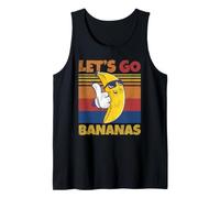 Meme Retro Divertido de Banana Let Us Go Banana Cool Bananas Camiseta sin Mangas