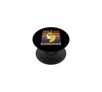 Meme Retro Divertido de Banana Let Us Go Banana Cool Bananas PopSockets PopGrip Adhesivo