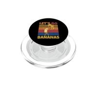 Meme Retro Divertido de plátano Let Us Go Banana Strip Bananas PopSockets PopGrip para MagSafe