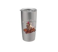 Meme Retro Vintage Kerfuffle Capybara Raccoon Duck Frog Vaso térmico de acero inoxidable de doble pared