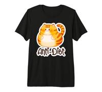 Meme sarcástico de Gato Naranja sobre el Anti-Dieta Camiseta Premium