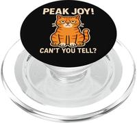 Meme sarcástico de Peak Joy Cat ¿No Puedes distinguir un Humor Divertido y gruñón? PopSockets PopGrip para MagSafe