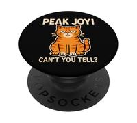 Meme sarcástico de Peak Joy Cat ¿No Puedes distinguir un Humor Divertido y gruñón? PopSockets PopGrip Adhesivo