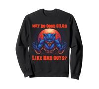 Meme sarcástico Gracioso de Hombre Lobo Cita de Chico Malo Sudadera