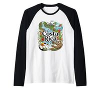 Meme señalador de tucán Perezoso de Costa Rica - Souvenir de Costa Rica Camiseta Manga Raglan