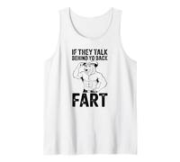 Meme Si Hablan Detrás De Tu Espalda Fart Wolf Cowboy Camiseta sin Mangas