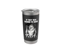 Meme Si Hablan Detrás De Tu Espalda Pedo Gracioso Extrañamente Específico Vaso térmico de acero inoxidable de doble pared