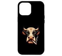 Meme Vaca Fumadora Te Mira con Vibras Rebeldes Carcasa para iPhone 12 Pro MAX