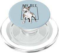 Meme Wedge Head de MY BFF Bull Terrier, Orgulloso dueño de un Perro PopSockets PopGrip para MagSafe