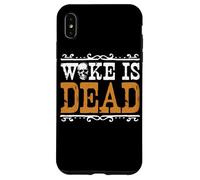 Meme Woke Is Dead Go Woke Go Broke Unwoke Carcasa para iPhone XS Max