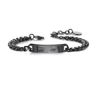 MeMeDIY Pulsera con Foto de Ojo Personalizada para Hombre Pulseras Regulable de Acero Inoxidable con Foto/Nombre/Texto Grabado Regalos Personalizados para Esposo Novio Pareja Aniversario - Negro