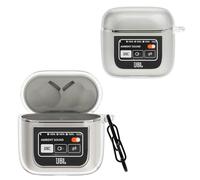 MEMELOKA Funda Compatible con JBL Tour Pro 2, Ultrafina Antigolpes de Silicona Suave con Llavero Carcasa JBL Tour Pro 2, LED Frontal Visible, Transparente