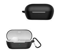 MEMELOKA Funda Compatible con Sony WF-C710N/WF-C710NSA, Ultrafina Antigolpes de Silicona Suave con Llavero Carcasa Sony WF-C710N/WF-C710NSA, LED Frontal Visible - Negro