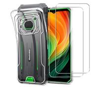 MEMELOKA Funda para Blackview BV6200 Plus/BV6200 PRO/BV6200 con Cristal Templado, Ultrafino Transparente Suave TPU Silicona Anti-amarilleo Carcasa [Anti-Huellas]