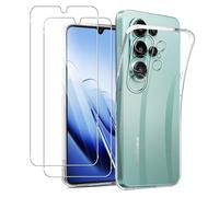 MEMELOKA Funda para Blackview Wave 10/Wave 10C con 2 Piezas Cristal Templado, Ultrafino Transparente Suave TPU Silicona Anti-amarilleo Carcasa[Anti-arañazos][Anti-Huellas]