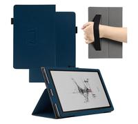 MEMELOKA Funda para BOOX Note Air 5C/Note Air5 C 10.3 Pulgudas, Ligero y Delgado PU Protectora Carcasa con Correa para la Muñeca[Soporte Función] - Azul