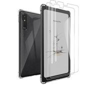 MEMELOKA Funda para BOOX Palma 2 Pro 6.13 Pulgadas + Cristal Templado, Carcasa TPU Transparente Flexible Anti-arañazos con Esquinas Reforzadas, Silicona Ultrafina Anti-Choques Funda