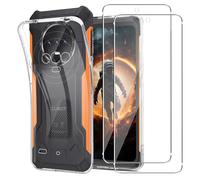 MEMELOKA Funda para Cubot Kingkong ES con 2 Piezas Cristal Templado, Ultrafino Transparente Suave TPU Silicona Anti-amarilleo Carcasa Cubot Kingkong ES[Anti-arañazos][Anti-Huellas]