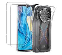 MEMELOKA Funda para CUBOT Kingkong Power 3 con 2 Piezas Cristal Templado, Ultrafino Transparente Suave TPU Silicona Anti-amarilleo Carcasa CUBOT Kingkong Power 3[Anti-arañazos][Anti-Huellas]
