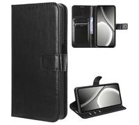 MEMELOKA Funda para DOOGEE Blade 20 Pro/Blade 20 Play, Interior TPU Antigolpes y Premium Flip Wallet PU Carcasa con Ranura para Tarjeta[Cierre Magnético][Función Soporte] - Negro