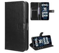 MEMELOKA Funda para DOOGEE Note56 X/56X Pro/56x Plus, Interior TPU Antigolpes y Premium Flip Wallet PU Carcasa con Ranura para Tarjeta[Cierre Magnético][Función Soporte] - Negro