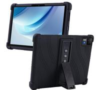 MEMELOKA Funda para DOOGEE U13 13 Pulgadas, Carcasa Protectora Antigolpes de Silicona Suave con Soporte[Antiarañazos][Antideslizante], Negro
