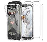 MEMELOKA Funda para DOOGEE Vmax Plus/Vmax Pro 2024 con Cristal Templado, Ultrafino Transparente Suave TPU Silicona Anti-amarilleo Carcasa DOOGEE Vmax Plus 5G[Anti-arañazos][Anti-Huellas]