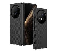 MEMELOKA Funda para Honor Magic V5 5G, [Anti-Choque][Anti-Huella Digital] Cuero PU + Duro PC Carcasa con Textura de Fibra de Carbono para Honor Magic V5 5G, Negro