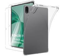 MEMELOKA Funda para Honor Pad X8a/Pad X8b 11 Pulgadas + Cristal Templado, Transparent Suave TPU Anti-Scratch con Reforzada Silicona Bumper, Anti-Choques Carcasa Protectora