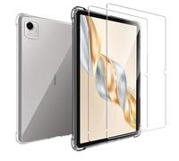 MEMELOKA Funda para Honor Pad X9a 11.5 Pulgadas + Cristal Templado, Carcasa TPU Transparente Flexible Anti-arañazos con Esquinas Reforzadas, Silicona Ultrafina Anti-Choques Funda