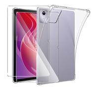 MEMELOKA Funda para Lenovo Tab M11/Tab K11 2024 11 Pulgada con 2 Piezas Cristal Templado, Carcasa TPU Transparente Flexible Anti-arañazos con Esquinas Reforzadas, Silicona Ultrafina Anti-Choques Funda