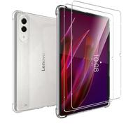 MEMELOKA Funda para Lenovo Yoga Tab 11.1 Pulgadas + Cristal Templado, Carcasa TPU Transparente Flexible Anti-arañazos con Esquinas Reforzadas, Silicona Ultrafina Anti-Choques Funda