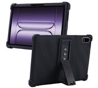 MEMELOKA Funda para OnePlus Pad 3 13.2 Pulgadas, Carcasa Protectora Antigolpes de Silicona Suave con Soporte[Antiarañazos][Antideslizante], Negro