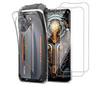 MEMELOKA Funda para OSCAL Marine 2 con 2 Piezas Cristal Templado, Ultrafino Transparente Suave TPU Silicona Anti-amarilleo Carcasa OSCAL Marine 2[Anti-arañazos][Anti-Huellas]