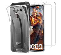 MEMELOKA Funda para OUKITEL WP23 Plus/WP23 Pro/WP23 con Cristal Templado, Ultrafino Transparente Suave TPU Silicona Anti-amarilleo Carcasa [Anti-arañazos][Anti-Huellas]