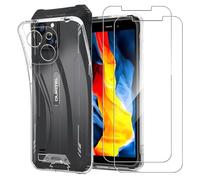 MEMELOKA Funda para OUKITEL WP32/WP32 Pro/OUKITEL G2 con Cristal Templado, Ultrafino Transparente Suave TPU Silicona Anti-amarilleo Carcasa [Anti-arañazos]