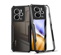 MEMELOKA Funda para Realme 14T/Realme 14 5G/Realme P3 5G, Borde Flexible de TPU Suave + Transparente Dura Acrílico Trasera Carcasa con Parachoques de Silicona Anti-Choques