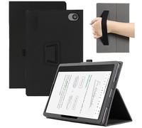 MEMELOKA Funda para TCL Note A1 NXTPAPER 11 Pulgudas, Ligero y Delgado PU Protectora Carcasa con Correa para la Muñeca[Soporte Función] - Negro