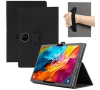 MEMELOKA Funda para TCL NxtPaper 14 14.3 Pulgadas, Ligero y Delgado PU Protectora Carcasa con Correa para la Muñeca[Soporte] - Negro