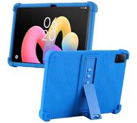 MEMELOKA Funda para TCL Tab 10L Gen 4 10.1 Pulgadas, Carcasa Protectora Antigolpes de Silicona Suave con Soporte[Antiarañazos][Antideslizante], Azul