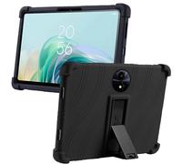 MEMELOKA Funda para TCL Tab 11 Gen 2/Tab 11 FE 11 Pulgadas, Carcasa Protectora Antigolpes de Silicona Suave con Soporte[Antiarañazos][Antideslizante], Negro